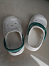 巴布豆童鞋男童拖鞋夏季软底宝宝沙滩鞋儿童洞洞鞋117342003乳白色150 实拍图