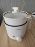 美的（Midea）电煮锅 宿舍小电锅 电蒸锅 学生寝室一体泡面小火锅电煮锅 多功能锅 电热锅 XZE1613 配蒸笼 1.7L 实拍图