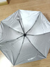 【全网爆款】手动UV折叠雨伞男女晴雨伞两用防晒遮阳黑胶伞 【新人福利】7骨 纯色随机无黑胶 实拍图