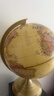 得力(deli)Ф32cm双面刻度仿古世界地球仪 历史质感礼品商务礼品办公居家摆设教师礼物礼品 黄色 实拍图
