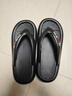卡帝乐鳄鱼人字拖男夏季夹脚凉鞋户外沙滩凉拖鞋子男 1746 黑色 42-43 实拍图