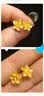 周六福黄金耳钉女足金999花卉耳饰耳针节日 计价 2.29g 实拍图