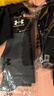 安德玛（Under Armour）篮球袜子 运动袜男女 跑步羽毛球防臭袜中筒棉袜 黑色L码三双装 实拍图