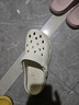 名创优品（MINISO）洞洞鞋男女夏季外穿凉鞋防滑厚底踩屎感包头凉拖鞋 卡其+趣味零食 实拍图