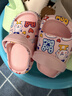巴布豆儿童拖鞋男童女童洞洞鞋沙滩鞋宝宝凉鞋幼儿凉拖夏季 虾粉 150码 实拍图