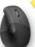 罗技（Logitech）Lift人体工学蓝牙鼠标 无线静音垂直办公鼠标 带Logi Bolt接收器 商用版 灰色 实拍图