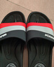回力韩版凉拖鞋拼接情侣款浴室居家用时尚软底拖鞋HL333360黑红40码 实拍图