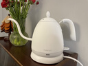 maxwin 家用电热水壶长嘴烧水壶泡茶专用手冲咖啡壶开水壶小型茶艺壶防烫全自动断电茶具功夫茶酒店 0.6L 月光白 实拍图