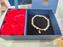 中国黄金（CHINA GOLD）竹节黄金手链女足金和田玉转运珠手串生日礼物送女友老婆纪念日 【京速达】足金竹节和田玉手串-0.99g 实拍图
