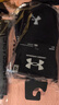 安德玛（Under Armour）篮球袜子 运动袜男女 跑步羽毛球防臭袜中筒棉袜 黑色L码三双装 实拍图