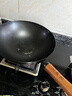 王源吉铁锅无涂层炒锅家用精铸铁燃气煤气灶适用老式不粘炒菜锅 30cm 实拍图