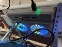 索皇（SUOHUANG）071S4 笔记本电脑散热器支架带风扇手机支架 usb分线器hub 铝合金折叠便携苹果RGB灯效 实拍图