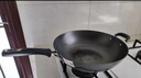 爱仕达（ASD）炒锅铸铁锅不锈无涂层平底家用铁锅炒菜锅34cm燃气电磁炉通用QB 实拍图