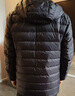 京东京造【air+零压排骨羽绒】轻薄羽绒服男外套冬90鸭绒连帽曜石黑M 实拍图