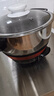 多星山东多星锅家用大容量电热锅蒸煮一体锅多功能电火锅电炒菜炒锅淄博多星电锅多星专卖店 24cm无蒸笼 实拍图