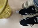 adidas DURAMO RC超轻透湿排汗缓震网面透气体测跑鞋男女阿迪达斯   黑色/白色   40.5 实拍图
