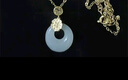 央创时尚平安扣和田玉吊坠项链女款老婆已婚母亲节女士生日礼物送妈妈S925 实拍图