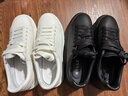 百丽李卿同款休闲鞋小白鞋男夏牛皮舒适厚底休闲板鞋A1160 静谧白 38 实拍图