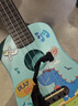 romusic尤克里里儿童初学者可弹奏卡通21英寸吉他乐器蓝色恐龙学不会包退 实拍图