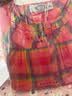 美标100%棉春秋七分袖纯棉格子睡衣女士家居服七夕送老婆 玫红 2XL  实拍图