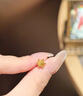 中国黄金（CHINA GOLD）【小雪花】黄金耳钉女士小众首饰足金耳饰520礼物送老婆女友 【玫瑰礼盒】雪花耳钉【一对】 约0.8g 实拍图