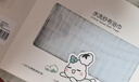 全棉时代 婴儿浴巾 6层水洗纱布浴巾 纯棉大毛巾被盖礼盒装 蓝色115*115cm 实拍图
