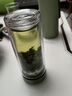 CKULH玻璃茶杯男士高颜值2026新款摔不烂钢化玻璃杯泡茶专用水杯 【加厚款】钢本色  450ml 【双层耐高温防爆防摔】 实拍图
