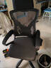 锦汐 电脑椅家用办公椅子靠背人体工学椅学习转椅老板座椅游戏电竞椅 【二代升级款】黑框黑网+乳胶 实拍图