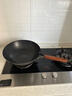 三禾炒锅无涂层铁锅不粘锅炒菜锅炒锅不锈燃气专用黑色平底TC32T11 实拍图