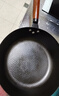京严铁锅炒锅无涂层不粘炒菜锅电磁炉燃气专用锅具精铁平底锅已开锅 【0涂层｜持久不粘】锤纹锻打+盖+铲 28cm 厚底薄壁｜久用不凸｜导热迅速 实拍图