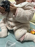 婧麒（JOYNCLEON）婴儿连体衣新生儿衣服秋冬保暖夹棉哈衣满月宝宝内衣纯棉连体衣 大树粉【优选精梳棉】 90cm 实拍图
