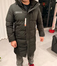 雪中飞冬新款女士中长款羽绒服百搭时尚休闲气质大口袋保暖舒适 黑色|8056 L /165/88A 实拍图