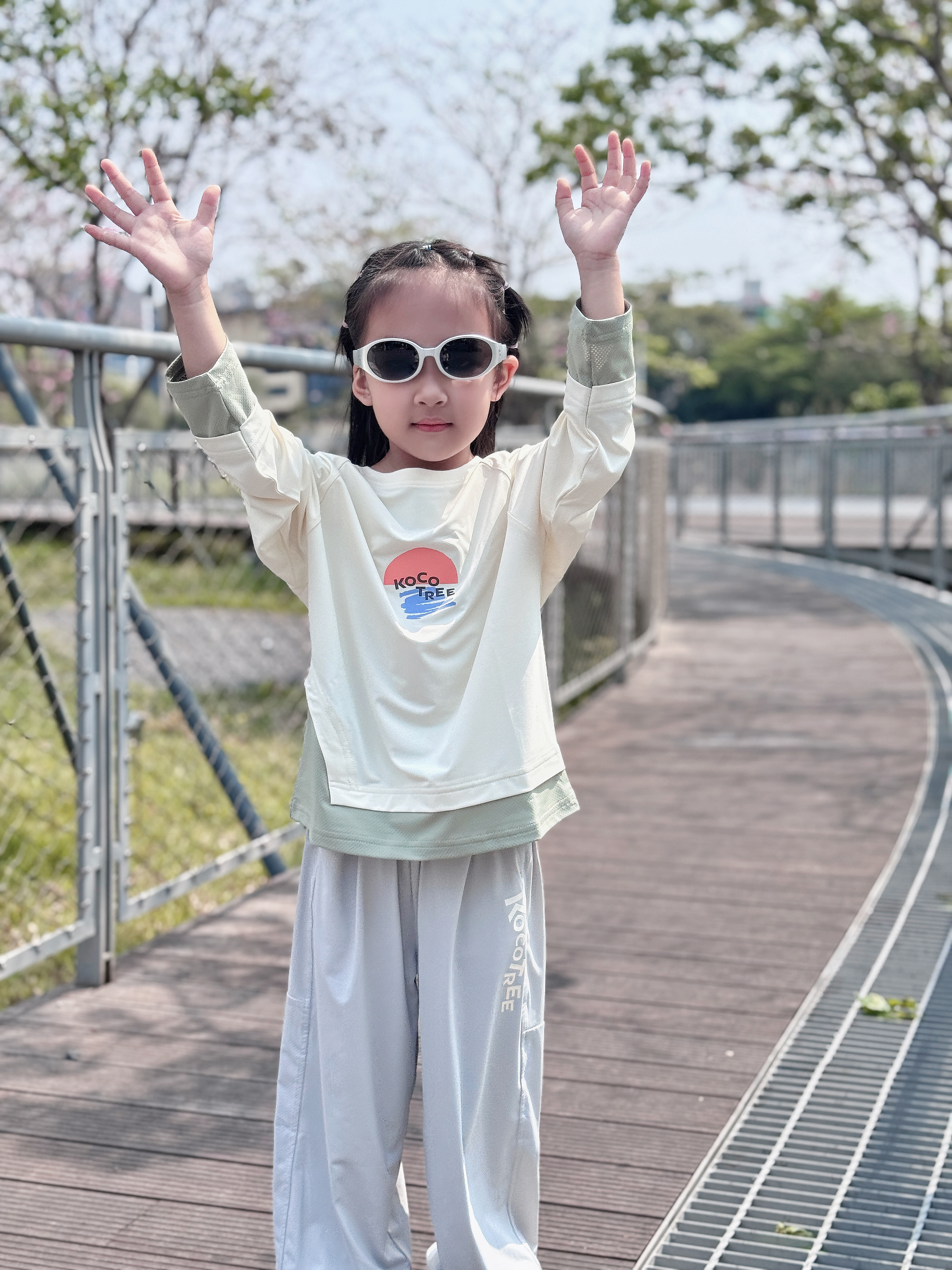 Kocotreekk树儿童墨镜防紫外线宝宝太阳镜男女童时尚发箍镜亲子搭配 实拍图