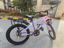 永久儿童自行车6-10-15岁以上中大童变速减震山地车单车赛车男女孩 辐条-维卡紫【减震 碟刹 99%装】 20寸单速【适合130-155cm】 实拍图