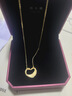 周大福爱心天鹅黄金项链吊坠(工费280)45cm约5.15g EOF1602礼物 实拍图