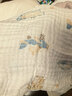 嫚熙（EMXEE）婴儿纱布浴巾a类纯棉儿童浴巾新生儿浴巾洗澡巾 70*70cm 4层 实拍图