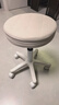 卓博凳子吧台椅升降椅美容凳滑轮凳转椅圆凳椅子BT33米白 实拍图