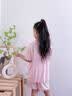 浪莎（LangSha）夏款莫代尔女童睡衣女孩空调服宝宝家居服荷叶套装 实拍图