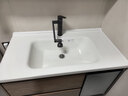 波彼（BOBI）台盆陶瓷一体盆洗手盆单盆阳台浴室柜卫生间半嵌入洗脸面盆池定制 【91*51CM】盆+弹跳下水+防臭管 实拍图