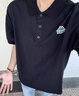 卡帕（Kappa）背靠背夏运动短袖polo衫2026新款男士宽松t恤半袖上衣K0D32PD01D 【修身/轻盈/柔软】黑色-990A XL （推荐尺码180/100A） 实拍图