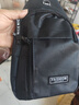 运动跑步包男休闲斜挎包手机包防泼水健身包女单肩包 黑色 实拍图