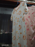 红豆女童睡裙纯棉春夏季薄款家居服儿童短袖套头睡衣A类Q3318橘色140 实拍图