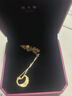 周大福爱心天鹅黄金项链吊坠(工费280)45cm约5.15g EOF1602礼物 实拍图