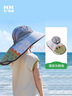 Kocotreekk树儿童防晒帽防紫外线小孩披风帽大檐遮阳帽夏季户外海滩 实拍图
