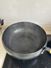 京严正宗章丘大肚铁锅家用炒菜锅无涂层不粘锅电磁炉燃气灶专用已开锅 【三次开锅发货】适用3-8人 28cm 【山东老字号铁锅技术｜百年传承】 实拍图