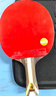 红双喜（DHS）进阶型乒乓球拍四星级横拍H4002反胶单拍附拍包+乒乓球 实拍图