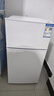 新飞（Frestec）小冰箱 冰箱小型双开门 迷你双门家用宿舍租房冷藏冷冻电冰箱节能省电 66L白【店铺热卖+一级能效】升级款 实拍图