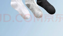 李宁（LI-NING）袜子男四季学生跑步短袜吸汗透气篮球羽毛球袜抗菌防嗅运动棉袜女 白色三双装【抗菌/透气/防嗅】 XL【适合42-46码】 实拍图