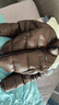 Abercrombie & Fitch男装25秋冬新款美式双拉链LOGO立领羽绒服外套132-5199 棕色 S (175/92A) 实拍图