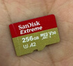 闪迪（SanDisk）256GB TF(MicroSD)内存卡 4K极速金卡A2 V30 U3行车记录仪 运动相机无人机 监控存储卡 读190MB/s 实拍图